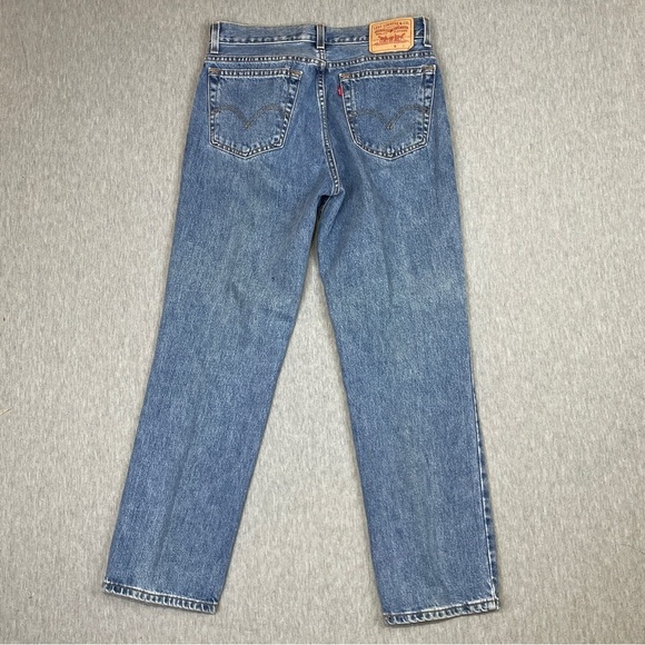Levi’s 516 Men’s Jeans Size 33 x 30 Vintage Tag Slim Fit Straight Leg Light Wash - Picture 7 of 11